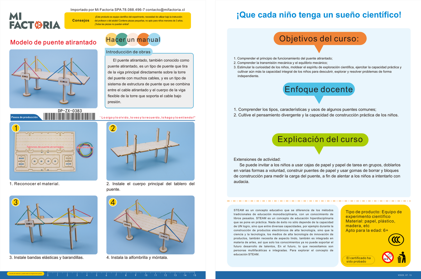 Puente Armable Madera