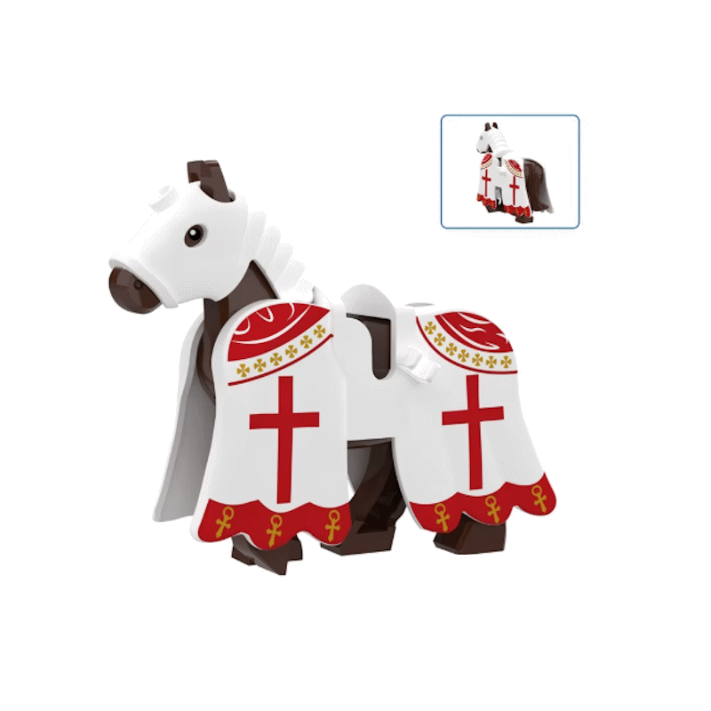 Caballo Montura Medieval Templario