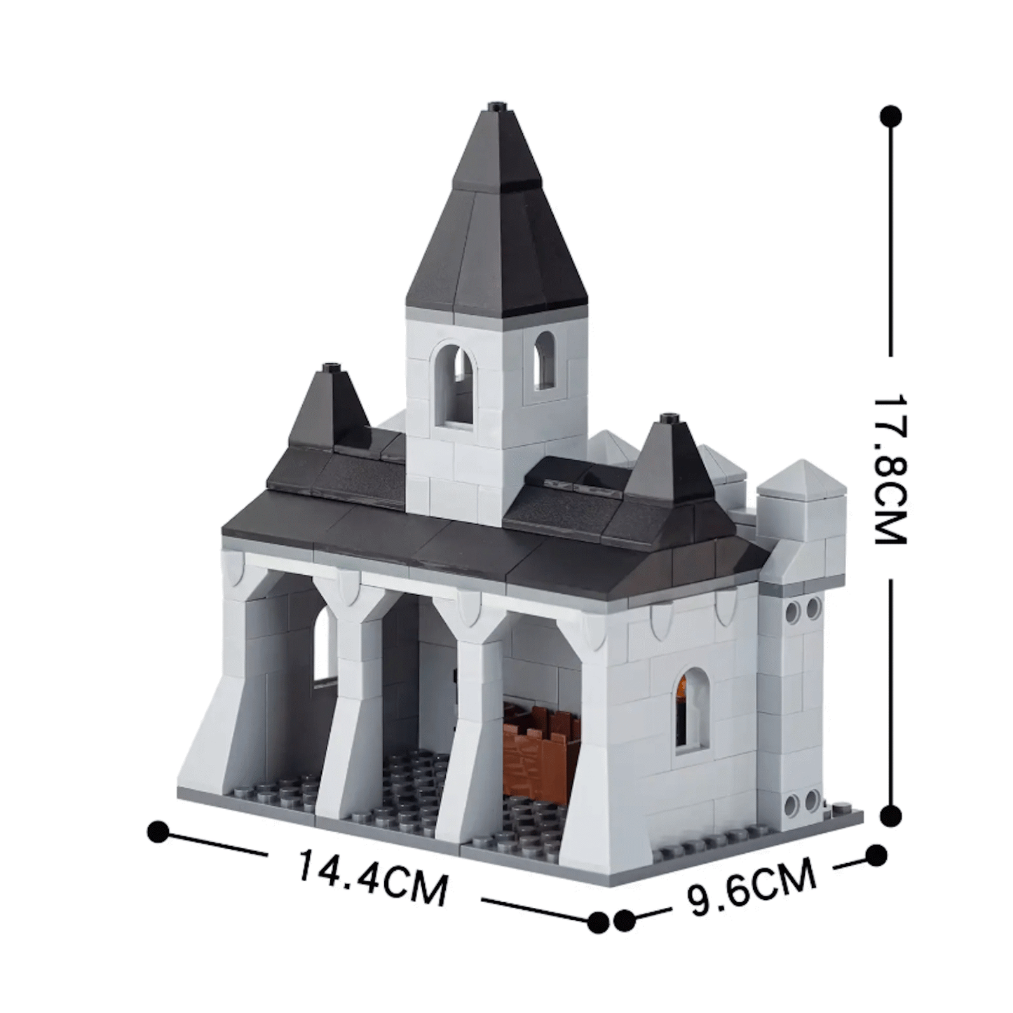 Castillo modular de 8 secciones 1348Pcs