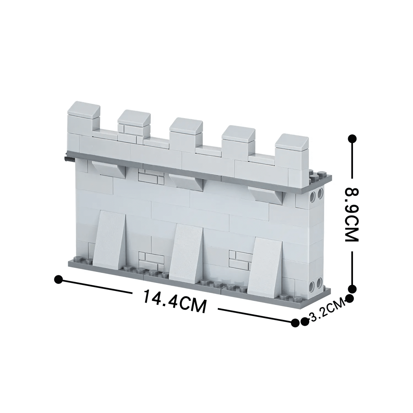 Castillo modular de 8 secciones 1348Pcs