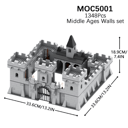 Castillo modular de 8 secciones 1348Pcs