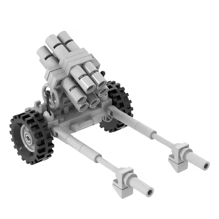 Set Artillería Nebelwerfer 6 Tubos