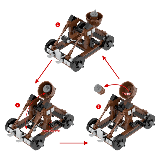 Catapulta Medieval 188 Pcs