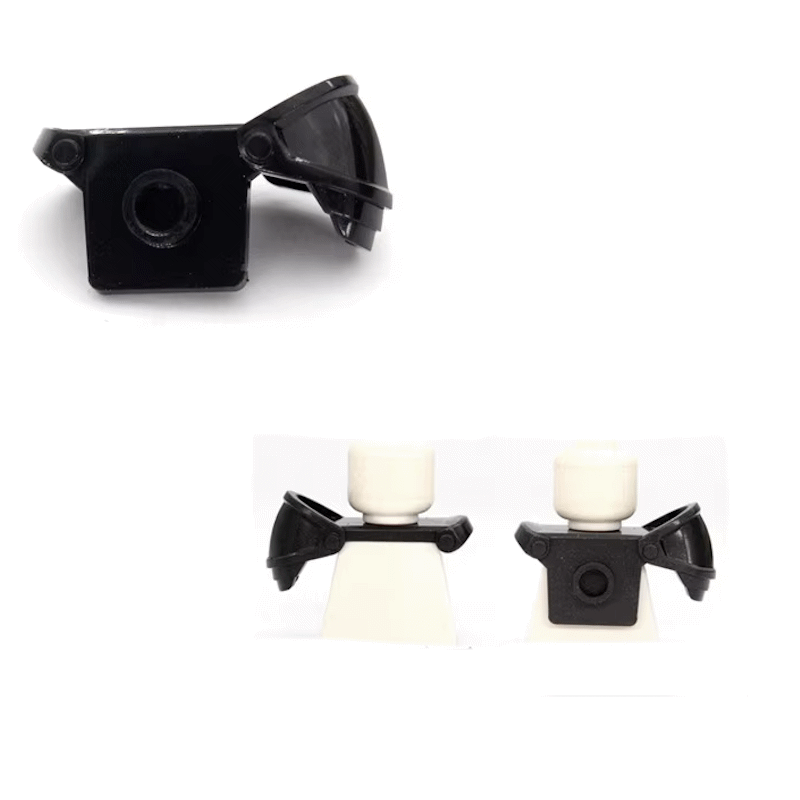 Hombrera Simple Negra Mini Figura