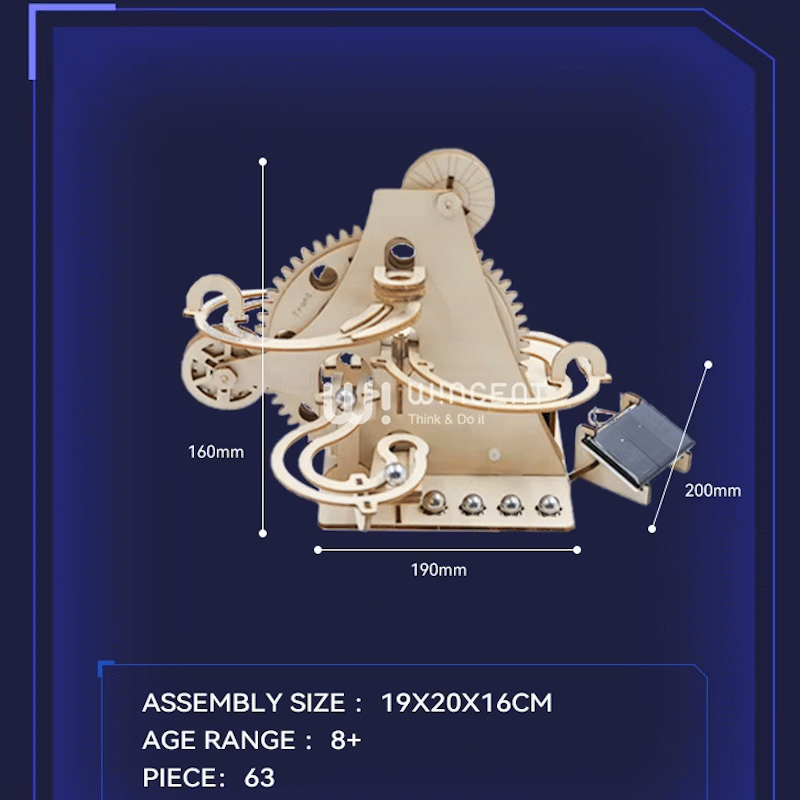 Tobogán de canicas Puzzle 3D