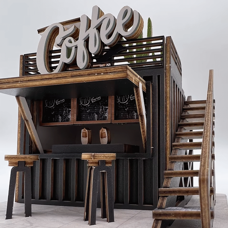 Coffee Shop Puzzle 3D