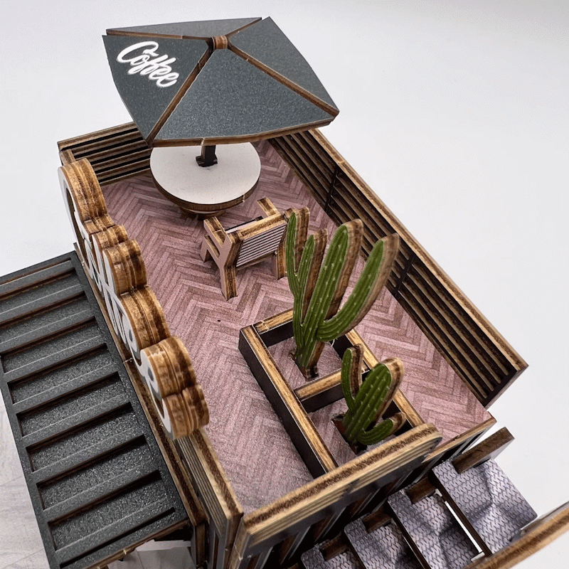 Coffee Shop Puzzle 3D