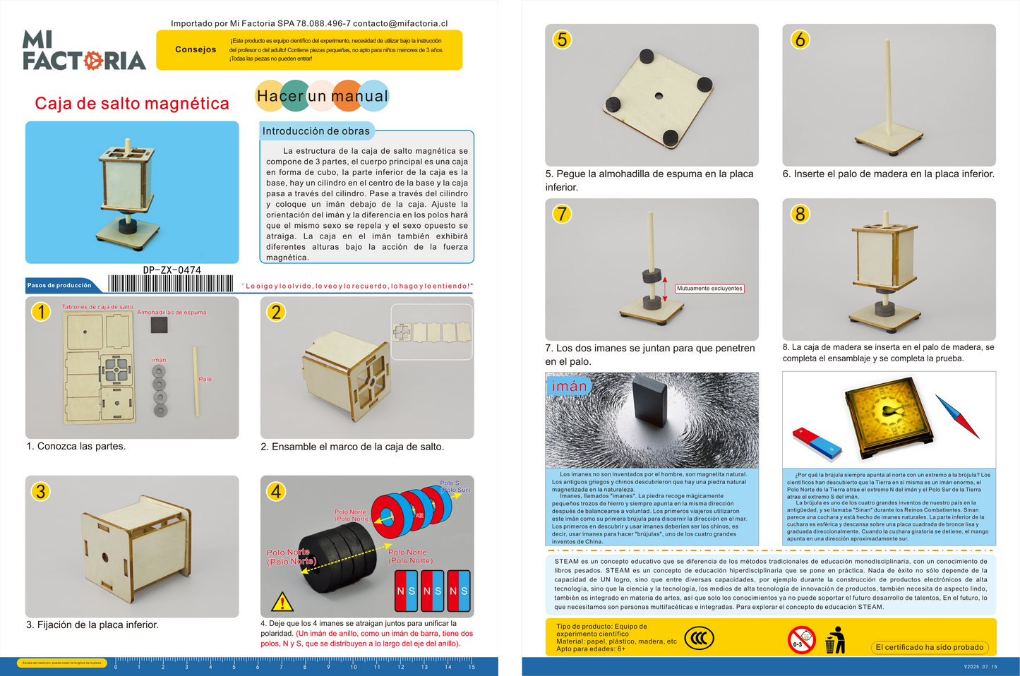 Objeto suspendido por magnetismo