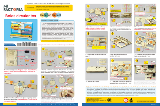 Juego de bolitas que escalan y caen