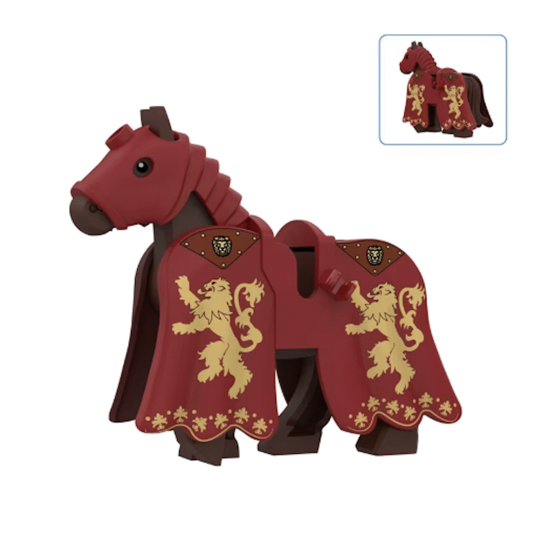 Caballo Montura Medieval Rey León