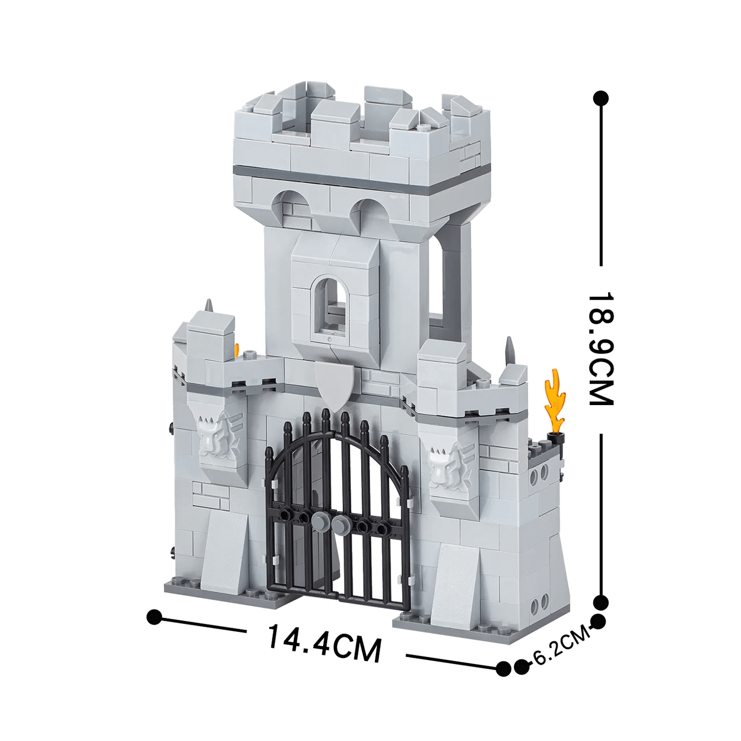 Castillo modular de 8 secciones 1348Pcs