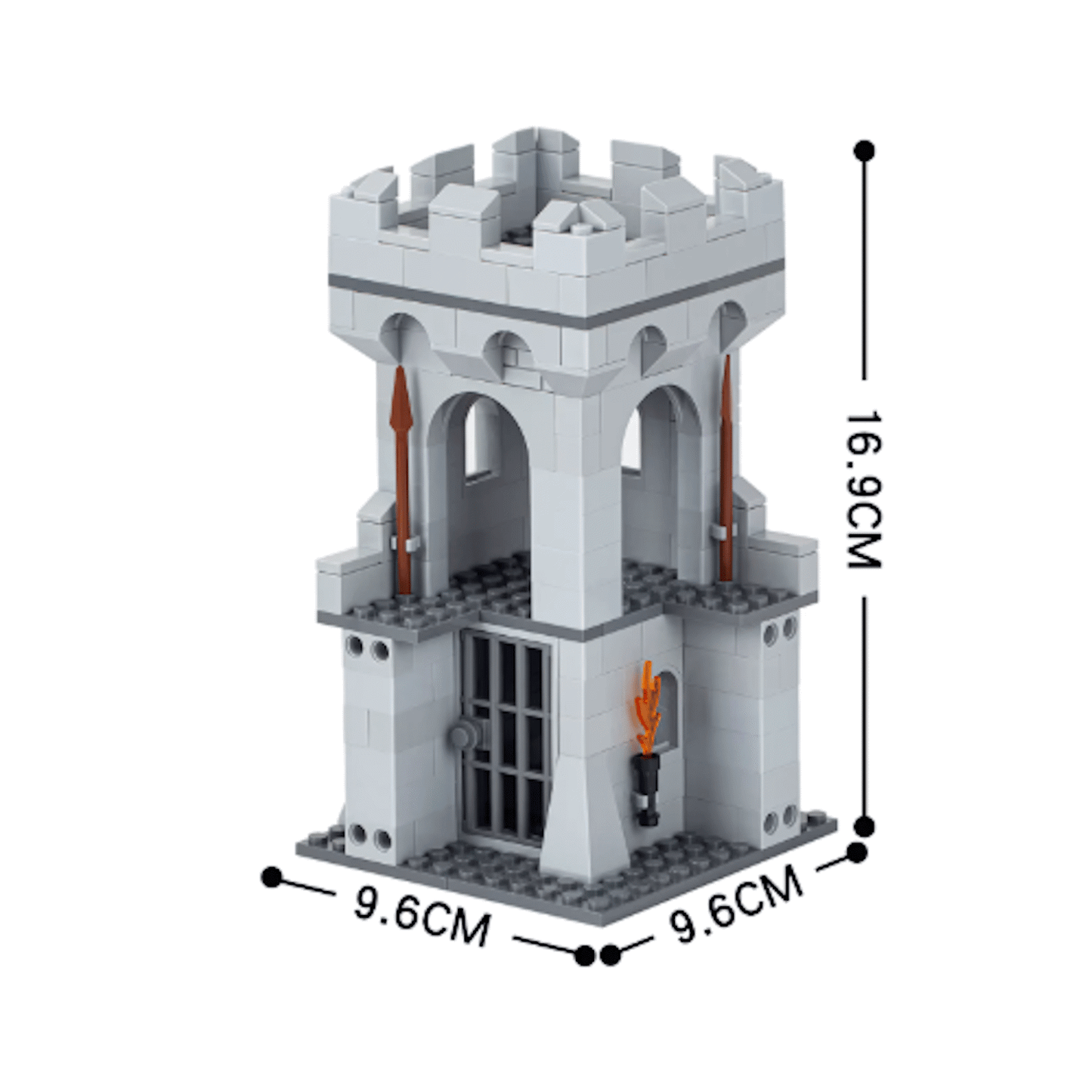 Castillo modular de 8 secciones 1348Pcs