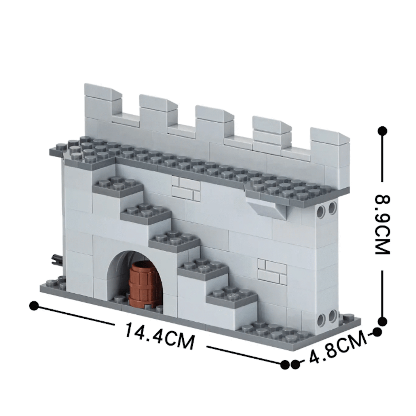 Castillo modular de 8 secciones 1348Pcs