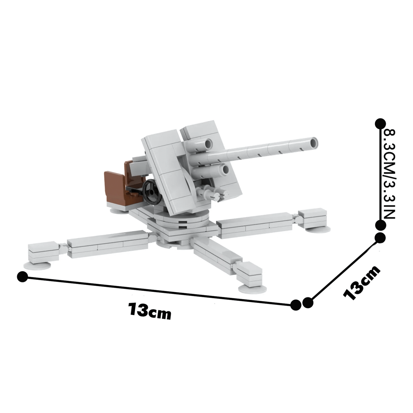Set Artillería Antiaérea FLAK 36 88mm