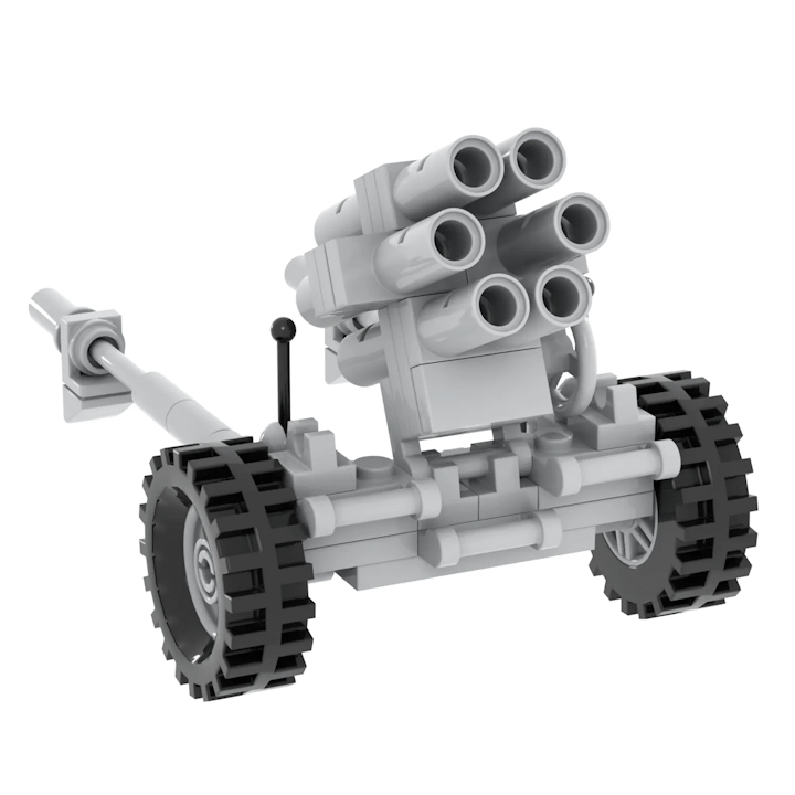 Set Artillería Nebelwerfer 6 Tubos