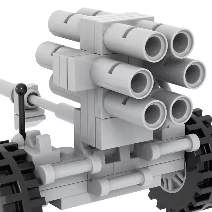 Set Artillería Nebelwerfer 6 Tubos