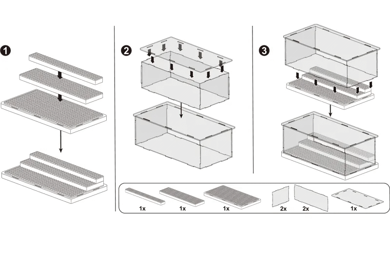Caja de Exhibición para Mini Figuras